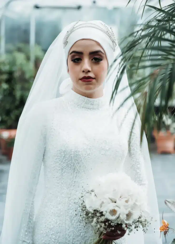 elegant Mermaid wedding dress with turtleneck in Wellington