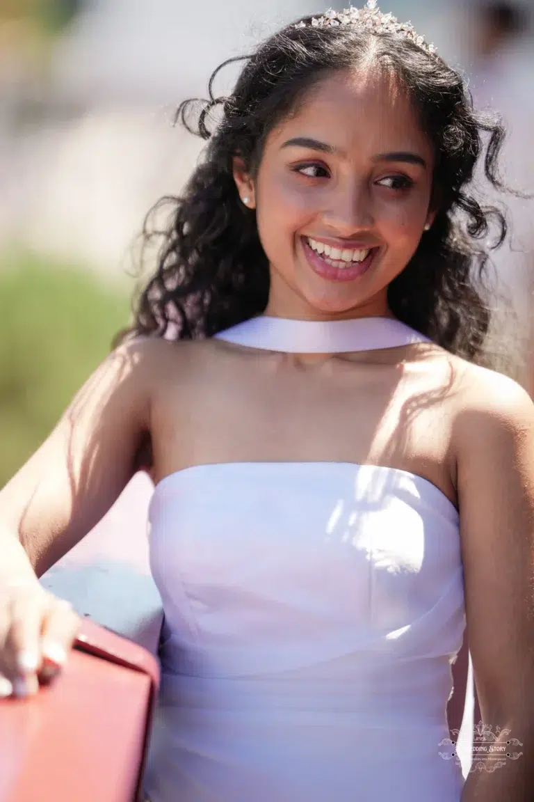 happy bridal photoshoot